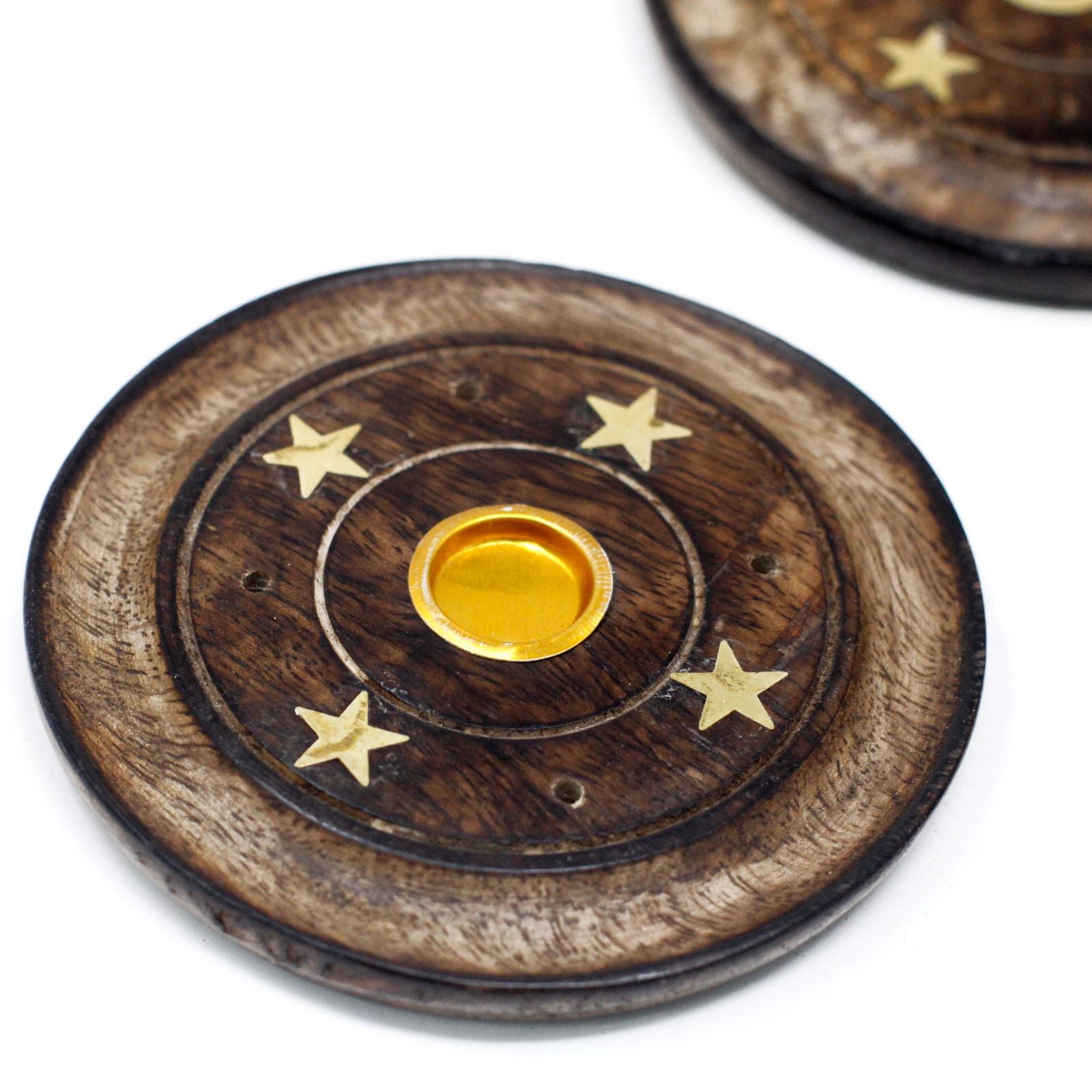 Mango Wood Disc 10cm (Cone & Incense) - Tienda Online de Productos Naturales y Ecológicos