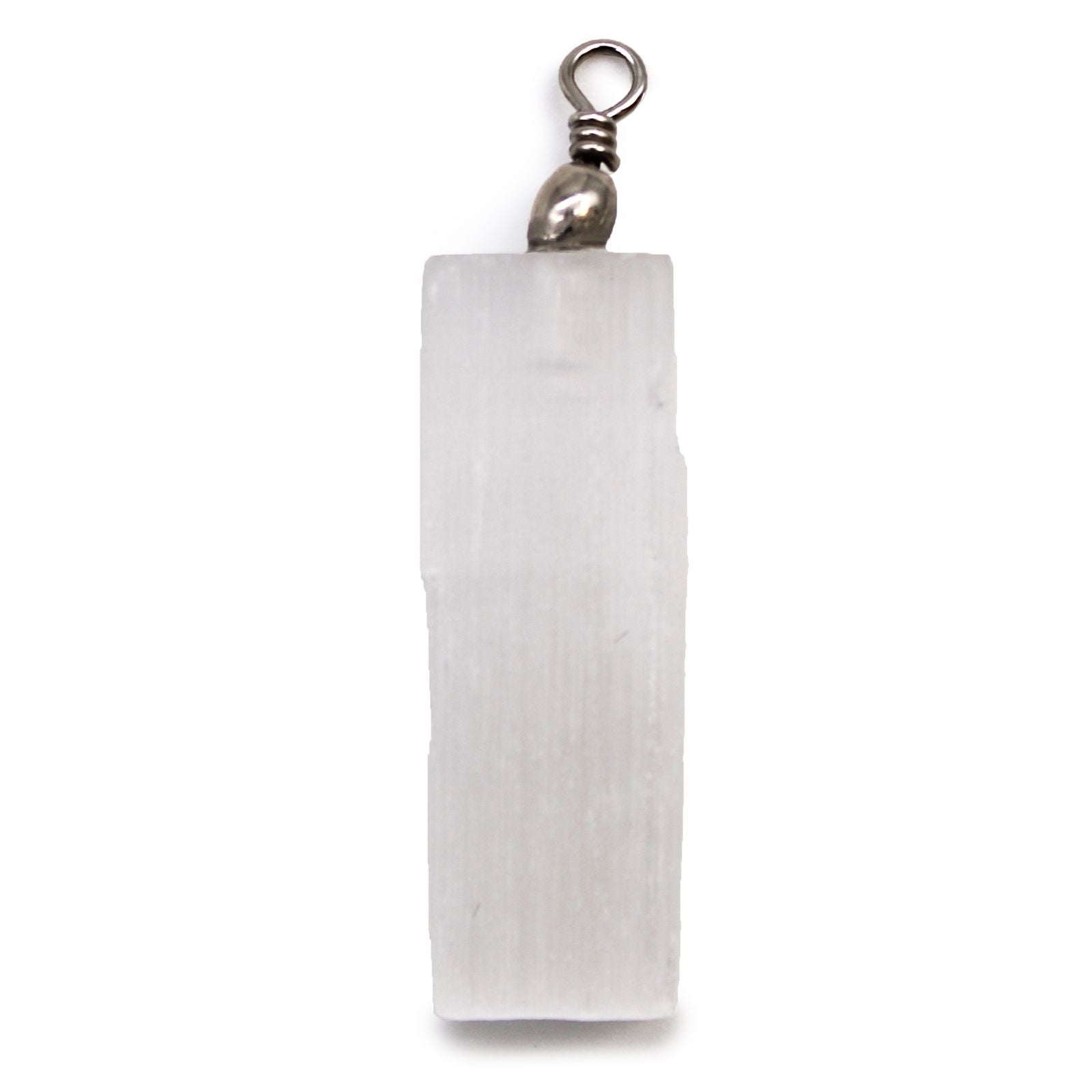 Colgante de selenita natural - Tienda Online de Productos Naturales y Ecológicos