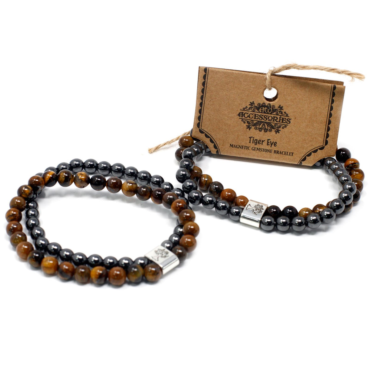 Pulsera de Piedras Preciosas Magnéticas - Ojo de Tigre - Tienda Online de Productos Naturales y Ecológicos