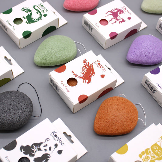 Esponja Facial Konjac - Carbón de Bambú - Antibacterial