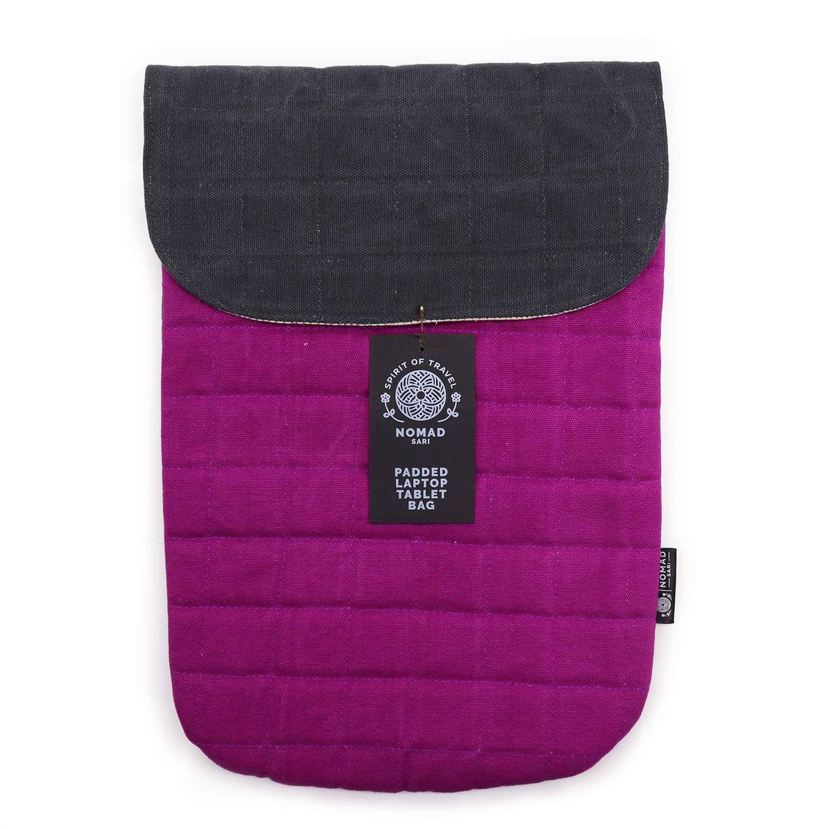 Funda acolchada para portátil - Púrpura Haze - Lavado de piedra de 14 oz - Tienda Online de Productos Naturales y Ecológicos