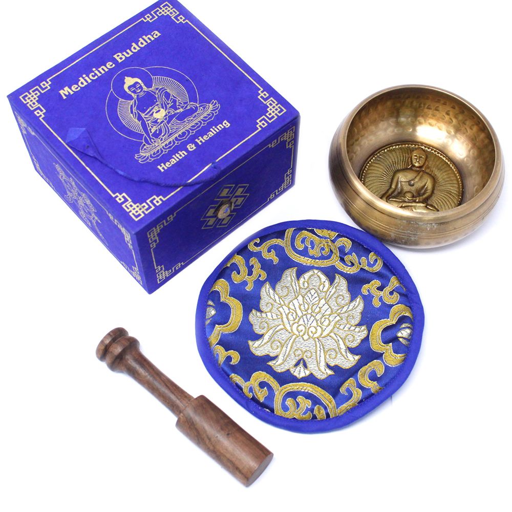 Cuenco tibetano set - Medicina Buda 10cm (min 500gm) - Tienda Online de Productos Naturales y Ecológicos
