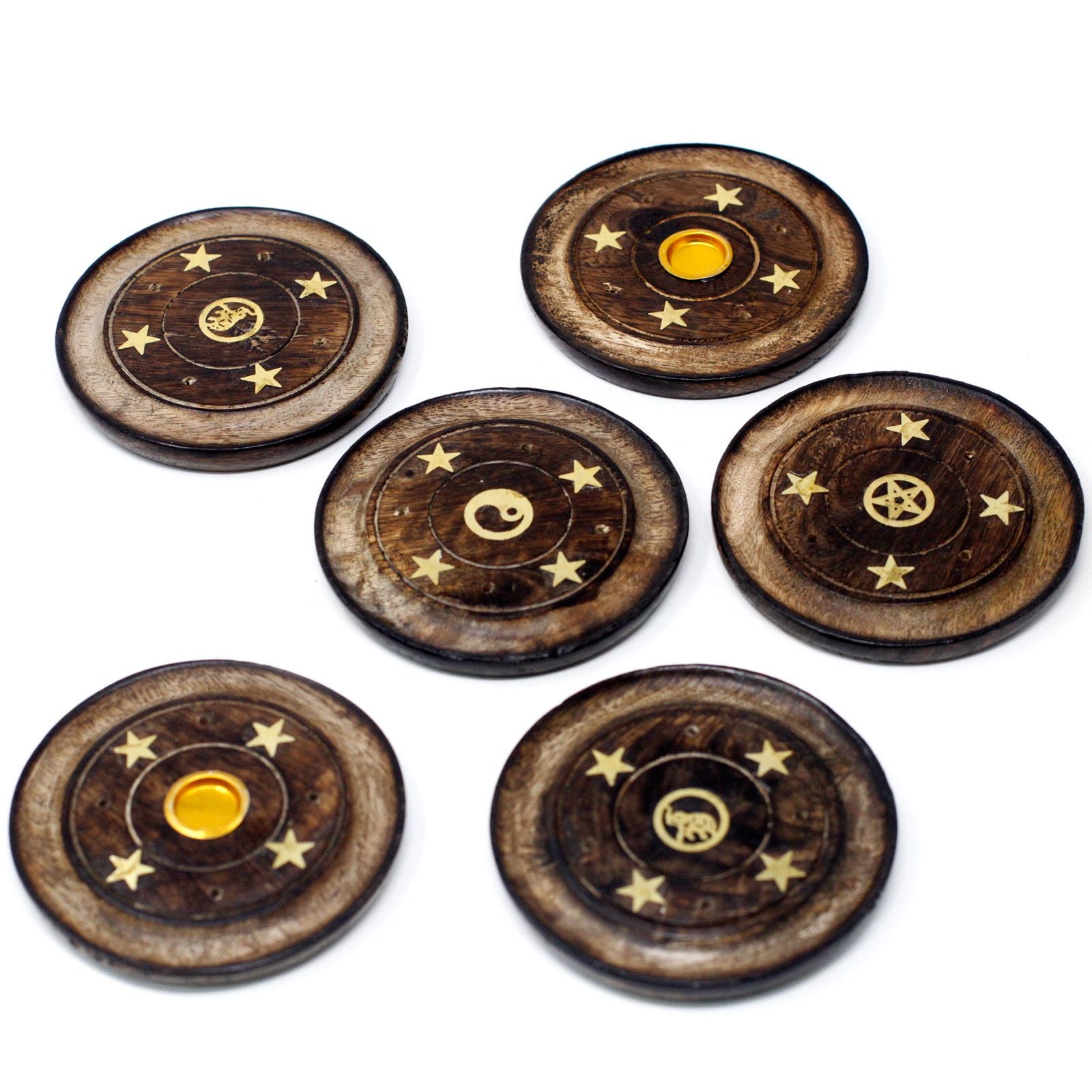 Mango Wood Disc 10cm (Cone & Incense) - Tienda Online de Productos Naturales y Ecológicos