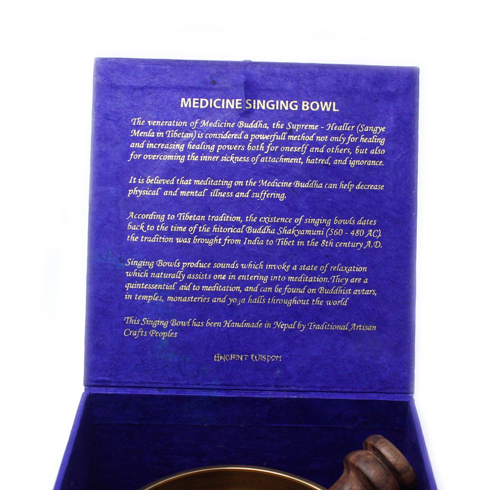 Cuenco tibetano set - Medicina Buda 10cm (min 500gm) - Tienda Online de Productos Naturales y Ecológicos