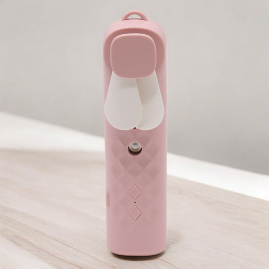 Ventilador y Pulverizador Facial Rosa - USB - Tienda Online de Productos Naturales y Ecológicos