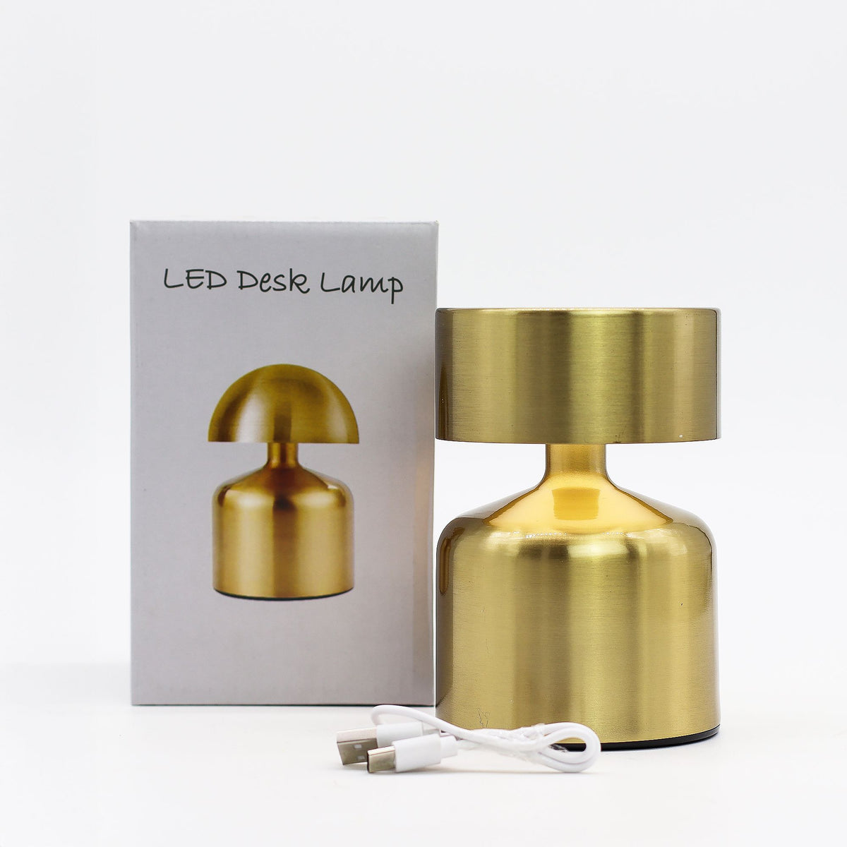 Lámpara táctil - Champiñón plano bronce - USB (C) - Recargable (400 vatios) - Tienda Online de Productos Naturales y Ecológicos