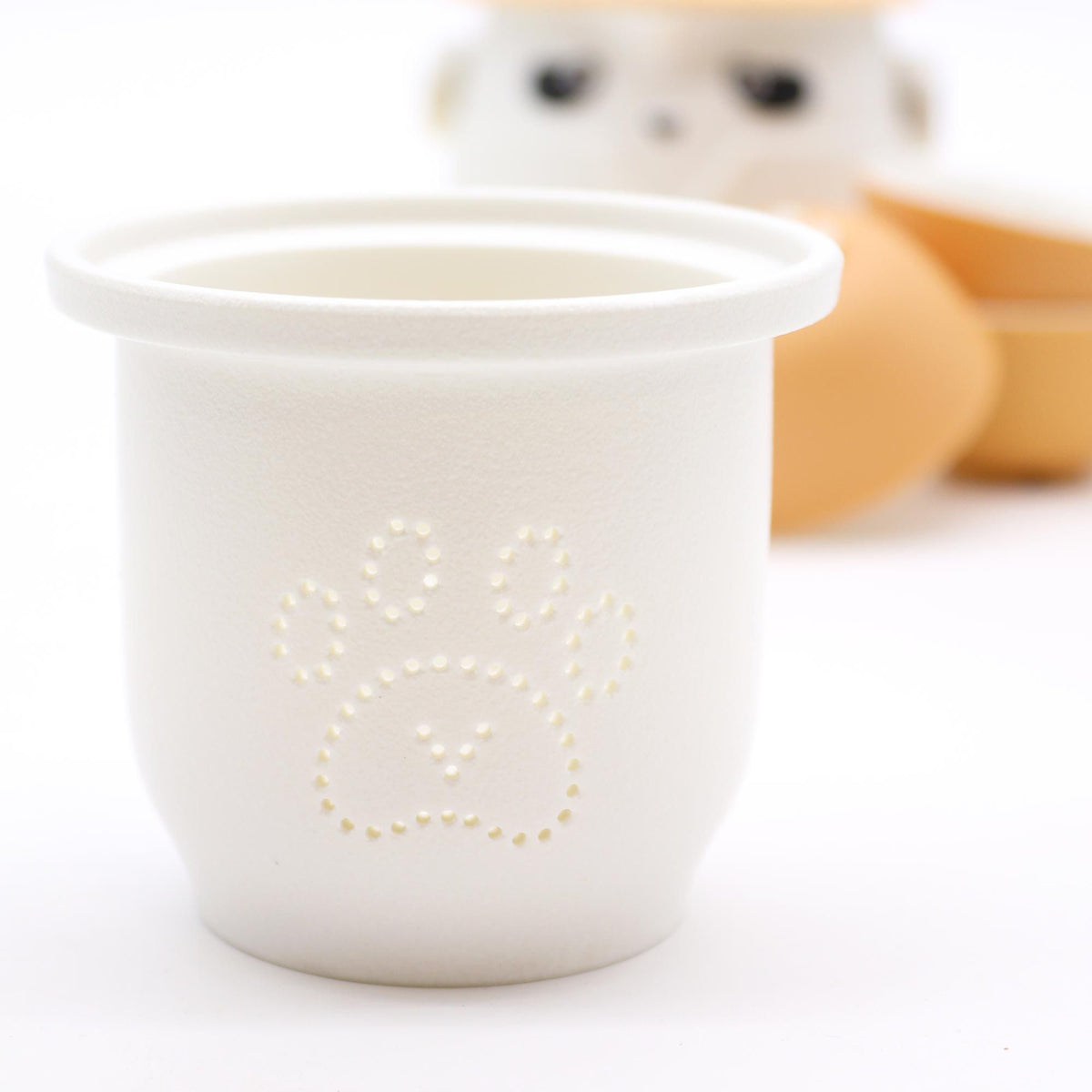 Juego de tetera Panda y tres tazas - Naranja - Tienda Online de Productos Naturales y Ecológicos