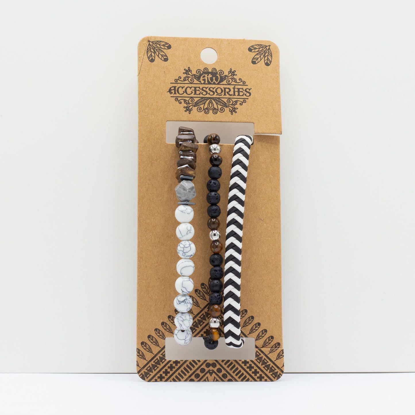 Set de Pulseras para Hombre - Negros de Ciudad - Tienda Online de Productos Naturales y Ecológicos