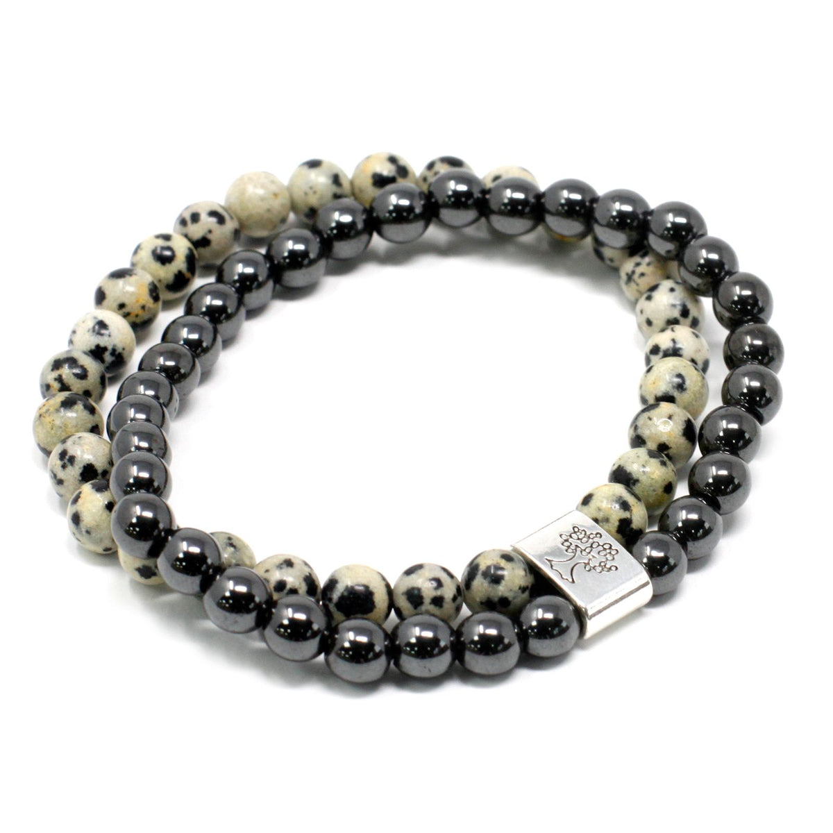 Pulsera de Piedras Preciosas Magnéticas - Jaspe Dálmata - Tienda Online de Productos Naturales y Ecológicos
