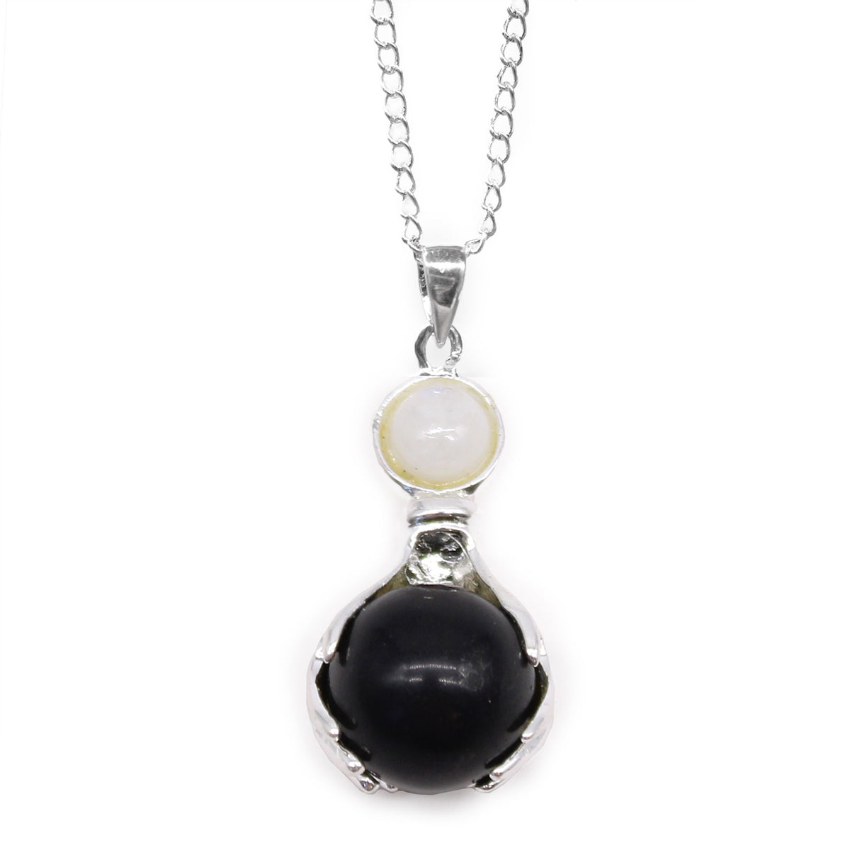 Colgante de Manos Curativas de Piedras Preciosas - Ágata Negra - Tienda Online de Productos Naturales y Ecológicos