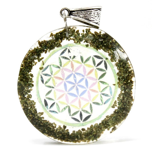 Colgante de Orgonita -Piedra Verde - Tienda Online de Productos Naturales y Ecológicos