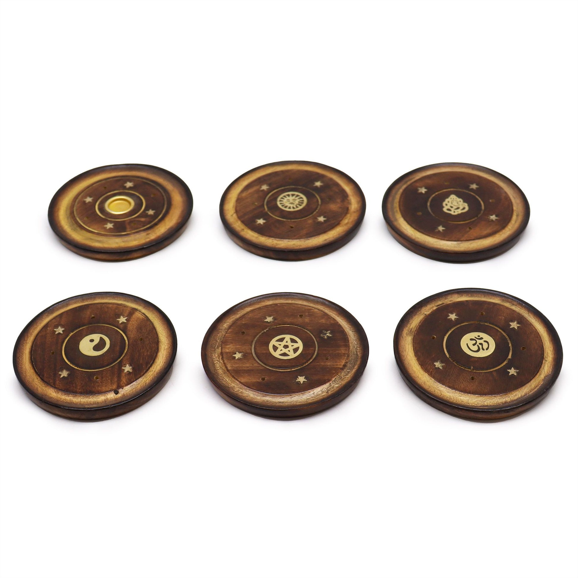 Mango Wood Disc 10cm (Cone & Incense) - Tienda Online de Productos Naturales y Ecológicos