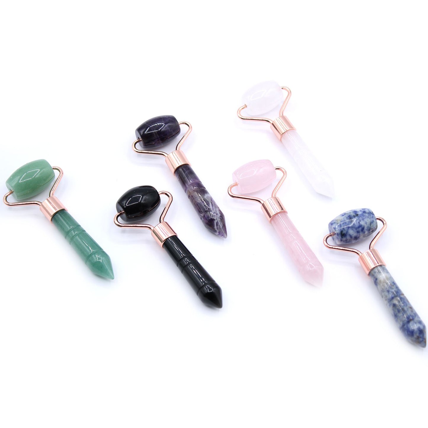Mini Rodillo de Piedras Preciosas - Cuarzo de roca - Tienda Online de Productos Naturales y Ecológicos