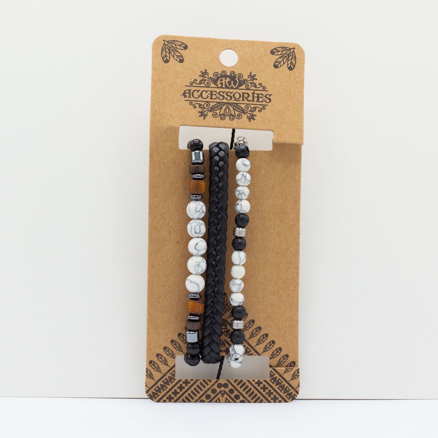 Set de Pulseras para Hombre - Negros de Ciudad - Tienda Online de Productos Naturales y Ecológicos