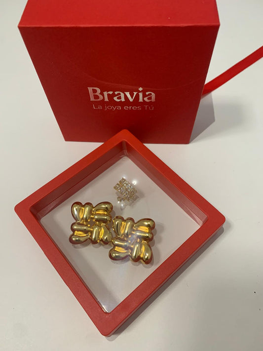 Pendientes Dorados Cuadrados