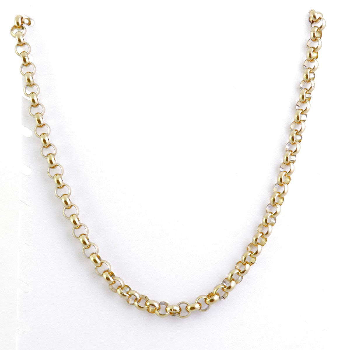 Cadena de Acero Inoxidable Rolo Dorada 8 mm – Elegancia y Resistencia
