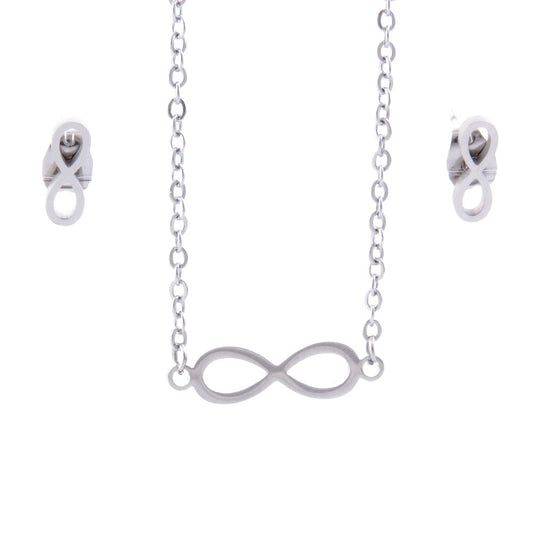JUEGO DE CADENA, COLGANTE & PENDIENTES DE ACERO INOXIDABLE ALTA CALIDAD