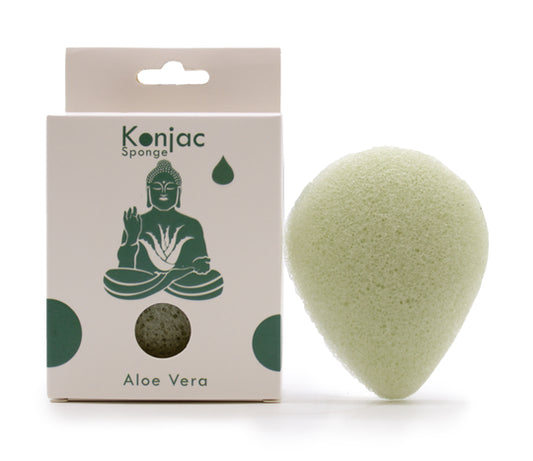 Esponja Facial Konjac - Aloe Vera - Cicatrizante