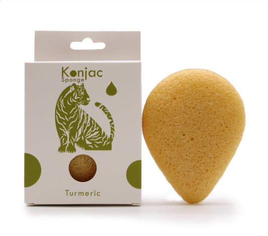 Esponja Facial Konjac - Cúrcuma - Antiarrugas