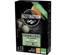 Capsulas Cafe Grands Crus Pur Arabica Bio 10caps Destination