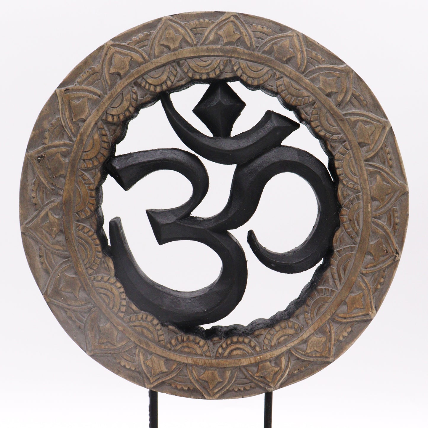 Buddha Feng Shui Set - Om - Gris y Negro